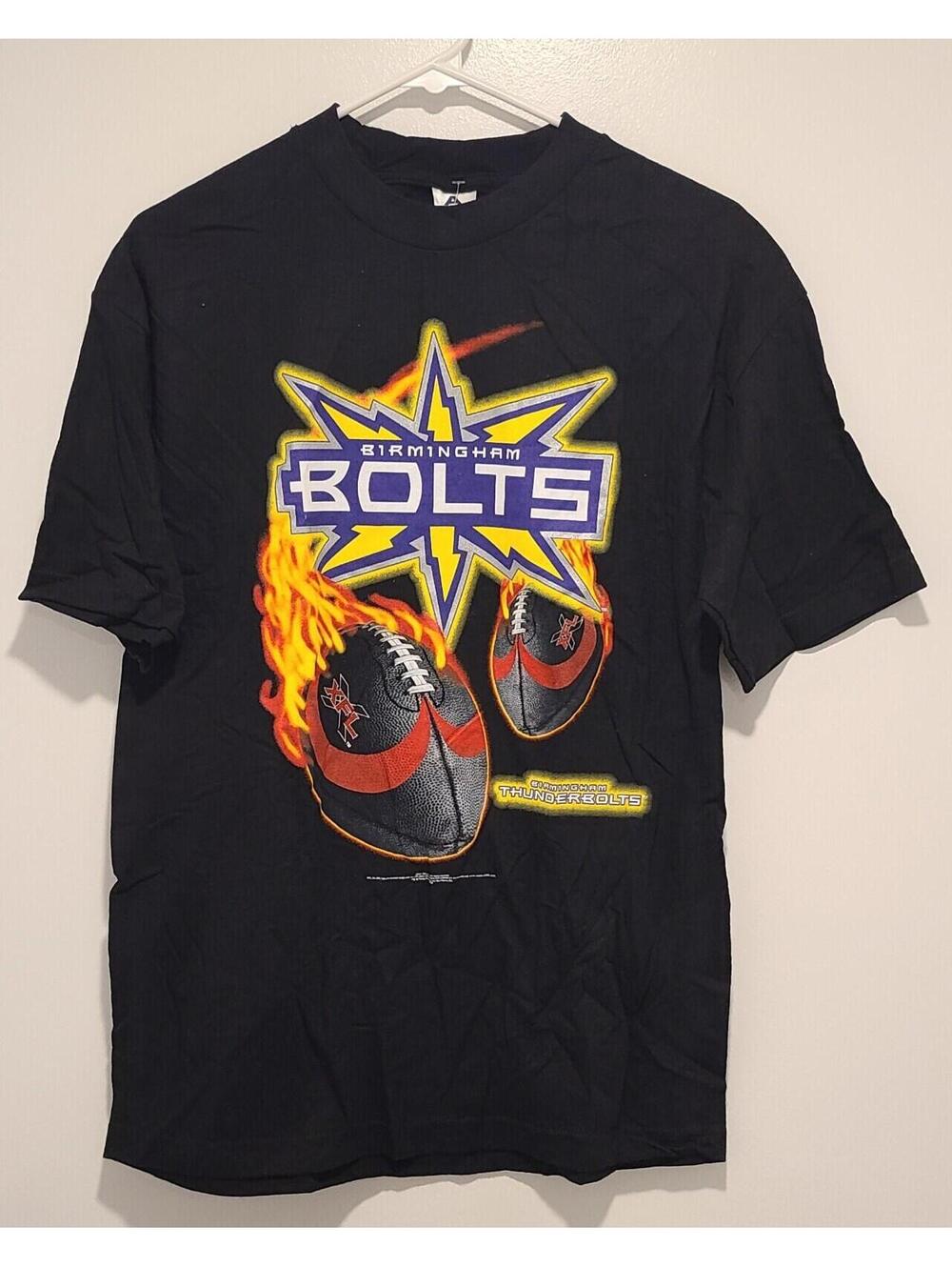 Original XFL Birmingham Bolts Shirt Size Large BRAND NEW